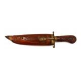 Carved Wood Hunting Knife