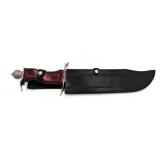 Chipawa Cutlery Wood Handled Knife Leather Sheath