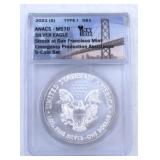 2021 (S) American Silver Eagle MS70 Type 1 Coin