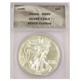 1998 American Silver Eagle Coin MS69