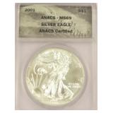 2001 American Silver Eagle Coin