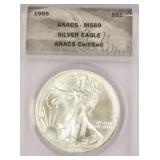 1994 American Silver Eagle Coin MS69