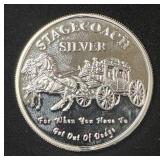 Stagecoach 1oz Silver Round