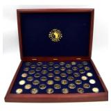 Morgan Mint Gold Layered Statehood Quarter Set
