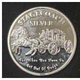 Stagecoach 1oz Silver Round