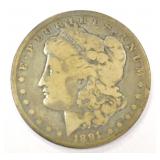 1891 American Morgan Silver Dollar