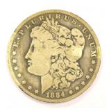 1884 American Morgan Silver Dollar