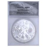 2017-(P) American Silver Eagle Coin MS69