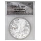 2018 American Silver Eagle Coin MS69