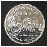 Stagecoach 1oz Silver Round