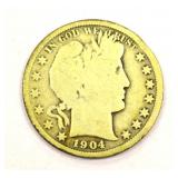 1904 Morgan Half Dollar Coin