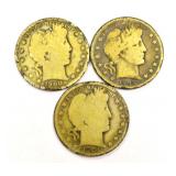 3 Morgan Half Dollar Coins