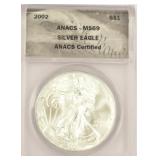 2002 American Silver Eagle Coin MS69