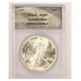 1990 American Silver Eagle Coin MS69