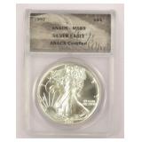 1991 American Silver Eagle Coin MS69