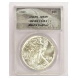 1989 American Silver Eagle Coin MS69