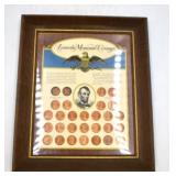 Lincoln Memorial Coinage Framed Set