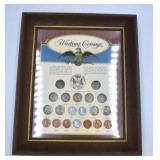 Wartime Coinage Framed Set