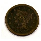 1852 Large Cent Coin