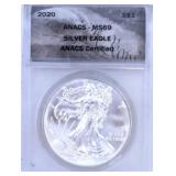 2020 American Silver Eagle Coin MS69