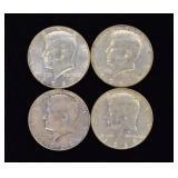 4 Kennedy Half Dollar Coins 67-69