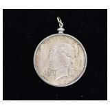1923 Morgan Silver Dollar Coin Pendant