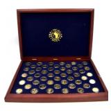 Morgan Mint Gold Layered Statehood Quarter Set