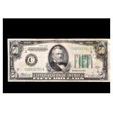 1934 Green Seal $50 US Bill
