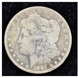 1901 Morgan Silver Dollar Coin