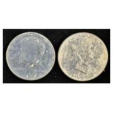 2 Silver US Half Dollar Coins
