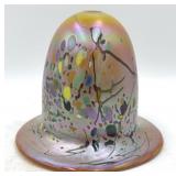 1986 Michael Nourot Millefiori Art Glass Shade