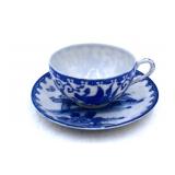 Asian Tea Cup and Plate Set