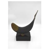 Dolbi Cashier Art Deco Brass Sculpture
