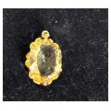 Yellow Stone Brooch