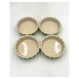 4 Le Creuset Mini Quiche Dishes