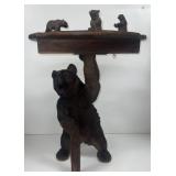 Black Bear Smokerï¿½s Stand Side Table