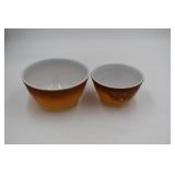 Old Orchard Pyrex Mixing Bowls Pair