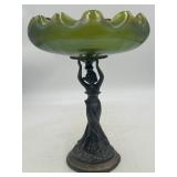 Art Nouveau Compote & Maiden Centerpiece