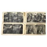 4 Stereograph Cards of Sears Roebuck Chicago