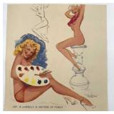 Jerry Thompson Studio Sketches Pin Up Girl