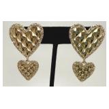 Gold Heart Earrings