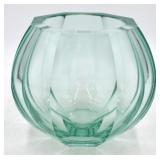 Moser Turquoise Crystal Vase