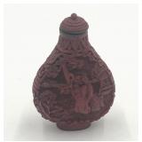 Chinese Cinnabar Snuff Bottle
