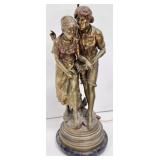 Figural Bronze Table Lamp Signed L. Gregoire, Boye