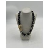 Black & White Agate/Jasper Necklace