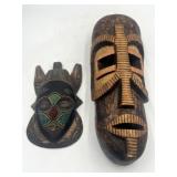 2 African Decorative Masks