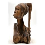 Nude Bust Wood Carving