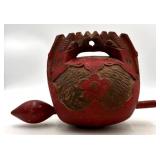 Japanese Big Buddhist Zen Wood Fish Chanting Drum