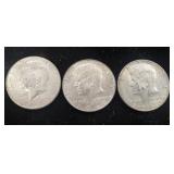 7 total, 1968-D and 1969-D Kennedy Half Dollars