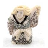 Japaneseï¿½s Waving Netsuke Marked